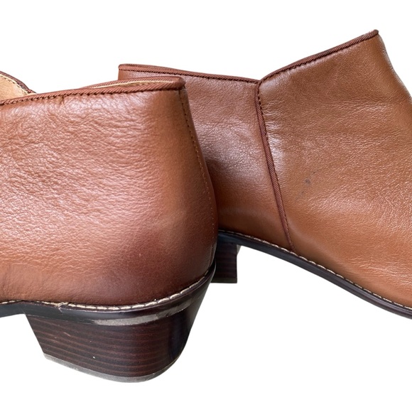 Vionic Jolene Brown Leather Ankle Booties Size 8.5 - Picture 8 of 12